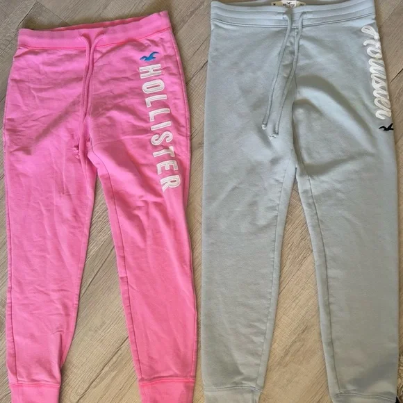 Hollister women’s Pink and Gray Joggers - Picture 2 of 3